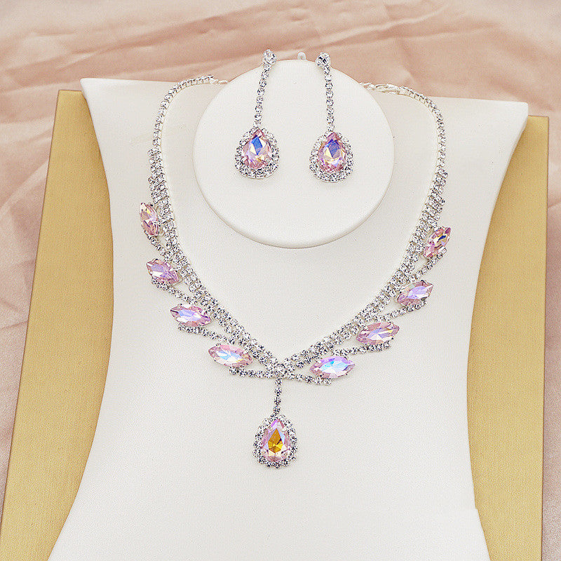 Women's Fashionable And Versatile Crystal Necklace Set
